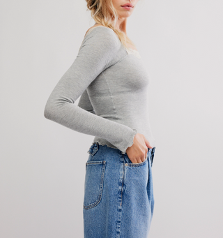 Oh My Darling Long Sleeve / Heather Grey Combo