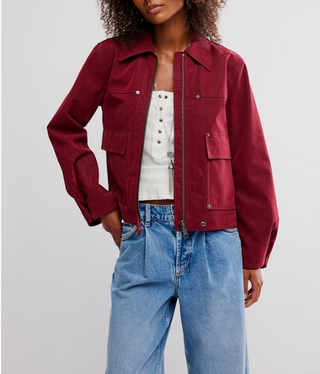 Blair Vegan Suede Jacket / Dionysus