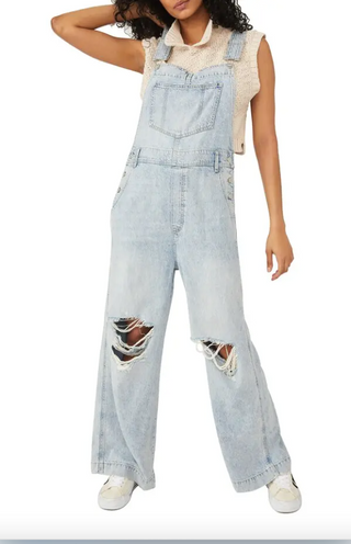 We The Free Slouchy Overall / Time Warp Blue