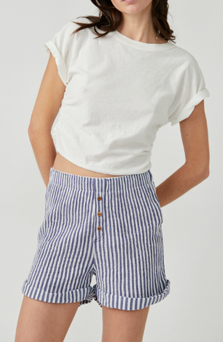 Sunday Morning Boxer Navy Stripes