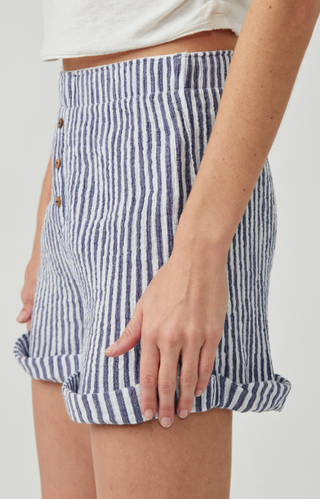 Sunday Morning Boxer Navy Stripes
