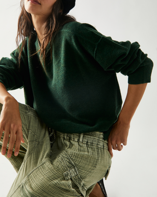 Luna Pullover Forest Pine Heather