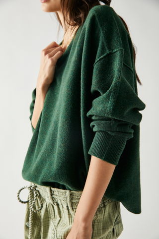 Luna Pullover Forest Pine Heather