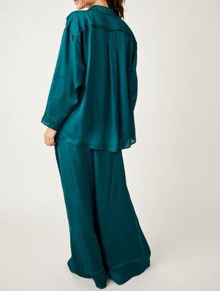 Dreamy Days Solid PJ Set Forest Pool