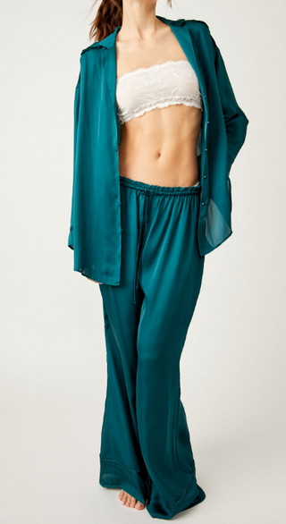 Dreamy Days Solid PJ Set Forest Pool