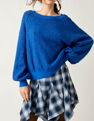 Found My Friend Pullover Deja Blue