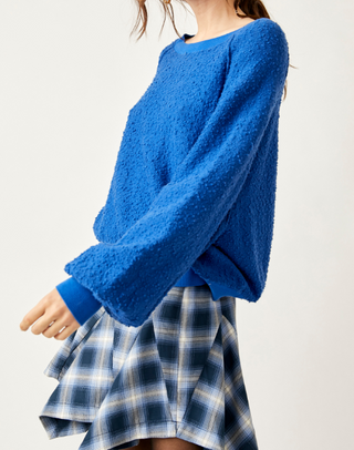 Found My Friend Pullover Deja Blue