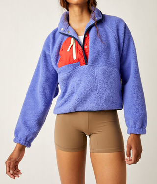 Hit The Slopes Pullover Blue Retro