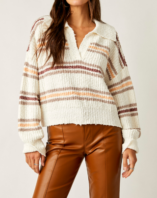 Kennedy Pullover Ivory Oak Combo