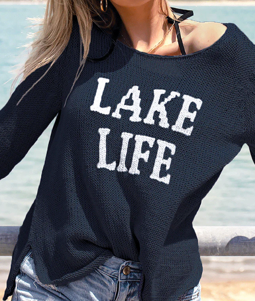 Lake Life Crew Cotton