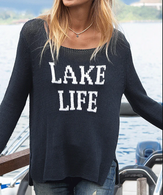 Lake Life Crew Cotton