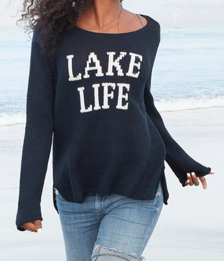 Lake Life Crew Cotton