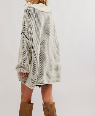 Maisie Sweater Ivory Black Combo