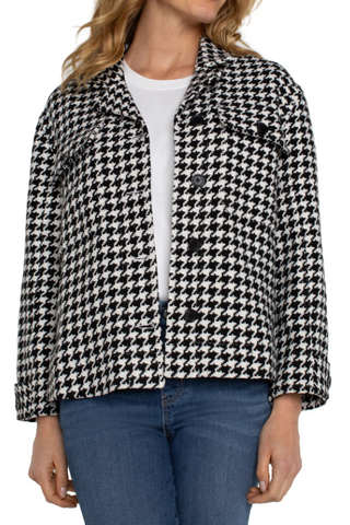 Boxy Shacket with Side Slits