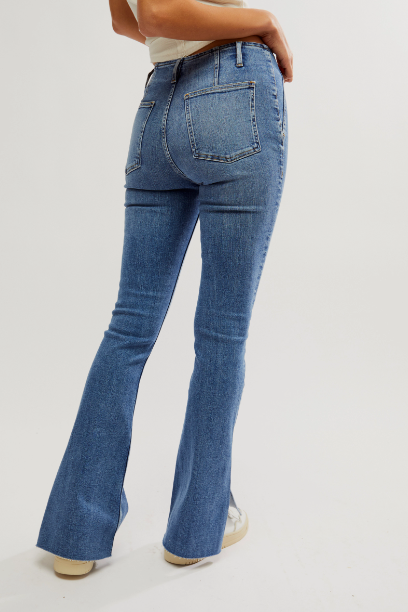 Level Up Slit Bootcut / Sunburst Blue