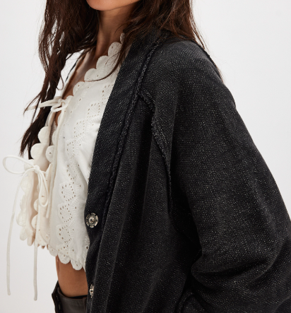 Fresh Start Cardi / Black