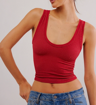 Clean Slate Tank / Red Dahlia