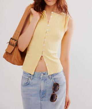 Tilly Vest / Mellow Yellow