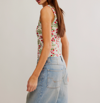 Tilly Vest - Printed / Antique Ivory Combo