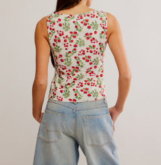 Tilly Vest - Printed / Antique Ivory Combo