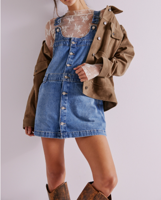 Edie Denim Skirtall / Nimbus