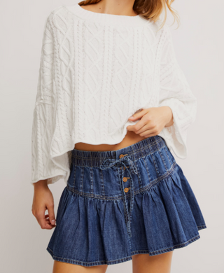 Roselle Denim Mini / High Tide