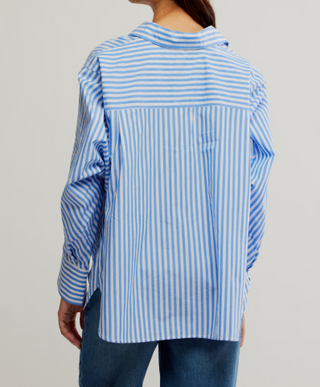 Sabine Tailored Stripe Shirt / Oxford Blue Stripe