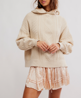 Explorer Cable Hoodie / Macadamia