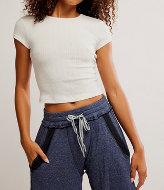 Wait a Minute Baby Tee / Oatmeal