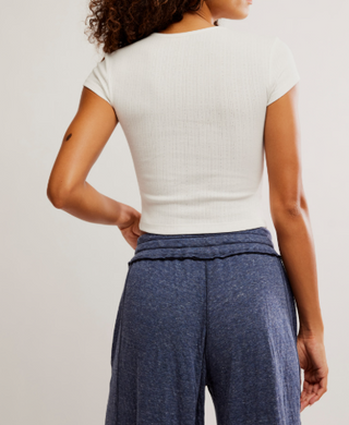 Wait a Minute Baby Tee / Oatmeal