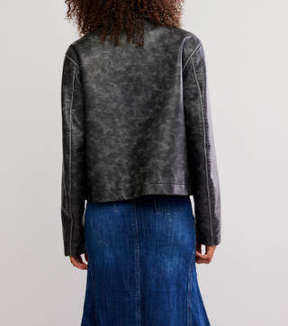 Hera Vegan Leather Jacket / Black