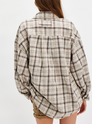 Ashley Plaid Shirt / Ivory Combo - Krista