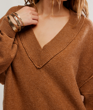 WTF Chelsea V Neck Tunic / Muscavado