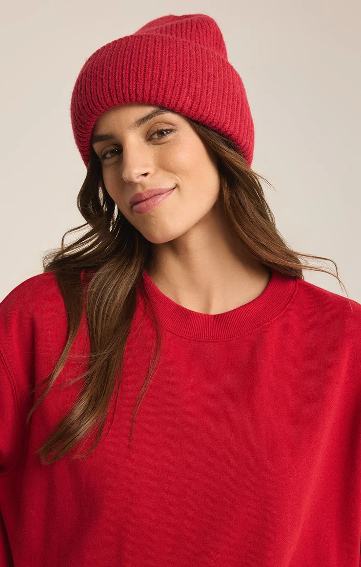 Snow Cap Beanie / Haute Red