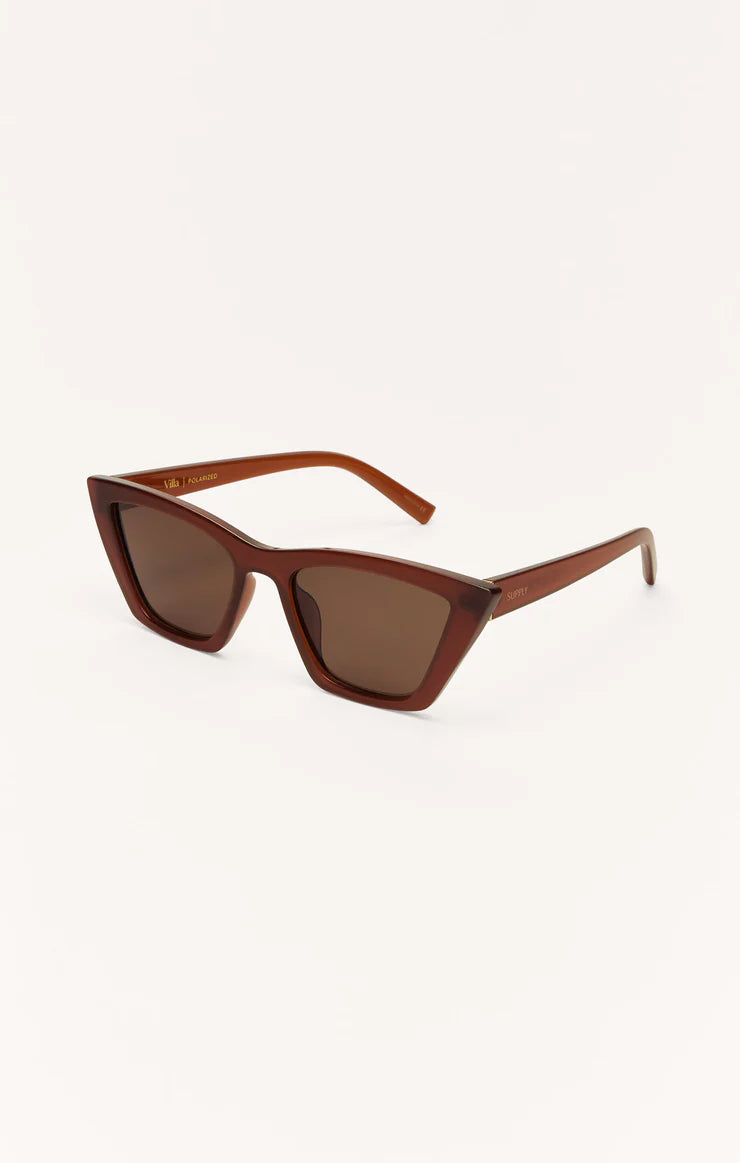 Villa Polarized Sunglasses / Chestnut - Brown