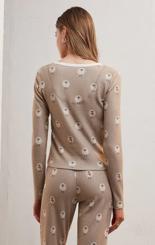 Fireside Sheep Long Sleeve Top