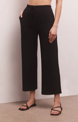 Jet Set Modal Fleece Pant Black