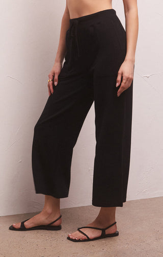 Jet Set Modal Fleece Pant Black