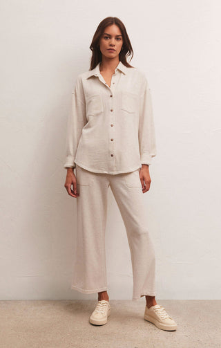 Jet Set Modal Fleece Pant Light Oatmeal