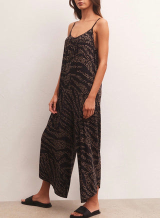 Wild Dot Flared Jumpsuit