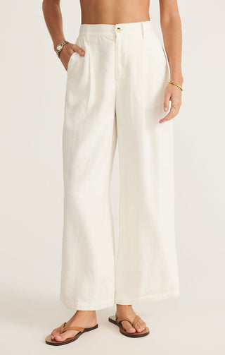 Topanga Linen Pant / White