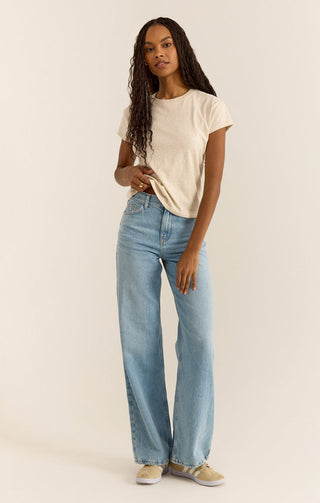 Modern Slub Tee Light Oatmeal Heather