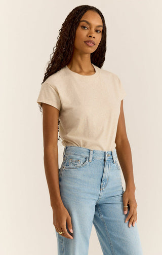 Modern Slub Tee Light Oatmeal Heather