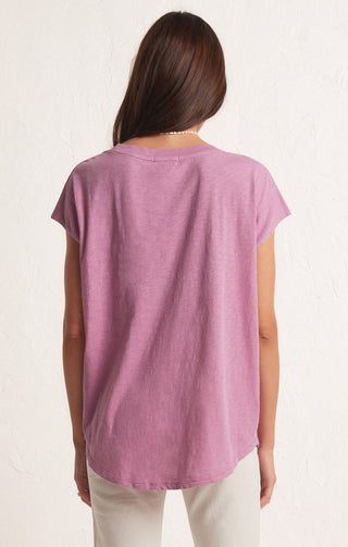 Laid Back Slub Top Dusty Orchid