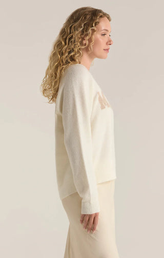 Merry Metallic Sweater / Champagne