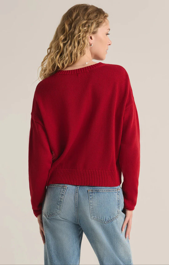 Sienna Sweater / Haute Red