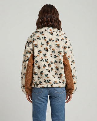 Felicity Fleece Colorblock Jacket / Khaki