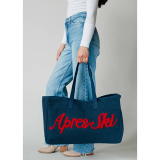 Navy & Red Apres Ski Tote