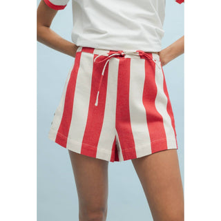 Cotton Striped Shorts