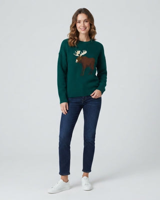 Moose Crew Neck Sweater